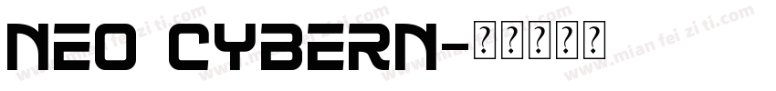 NEO CYBERN字体转换